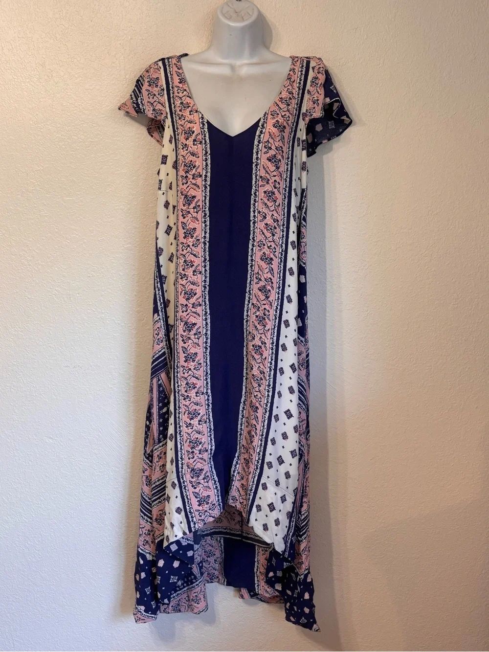 Anthropologie Maeve Summertide Swing Midi Dress Small